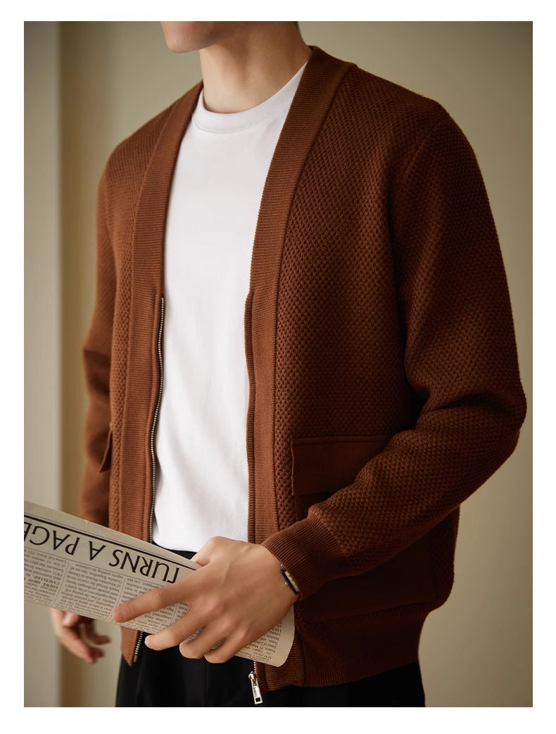 Strick-Cardigan mit V-Ausschnitt – Eleganter Style für kühle Tage