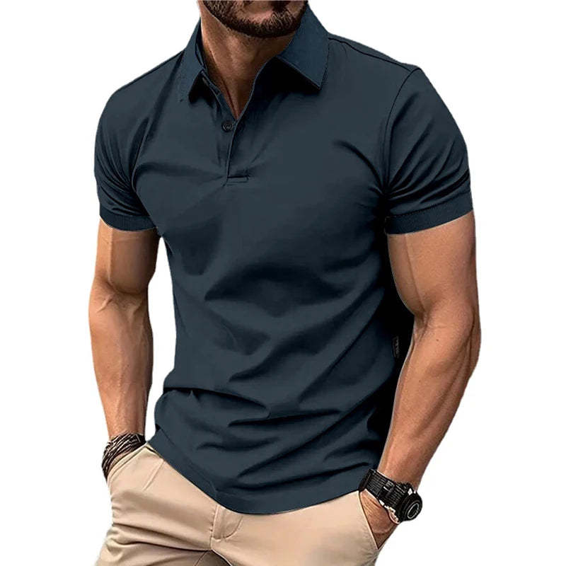 Herren Sommerhemd mit Knopfleiste – Lässiges Kurzarmshirt in Uni-Farben | Ideal für Alltag & Freizeit