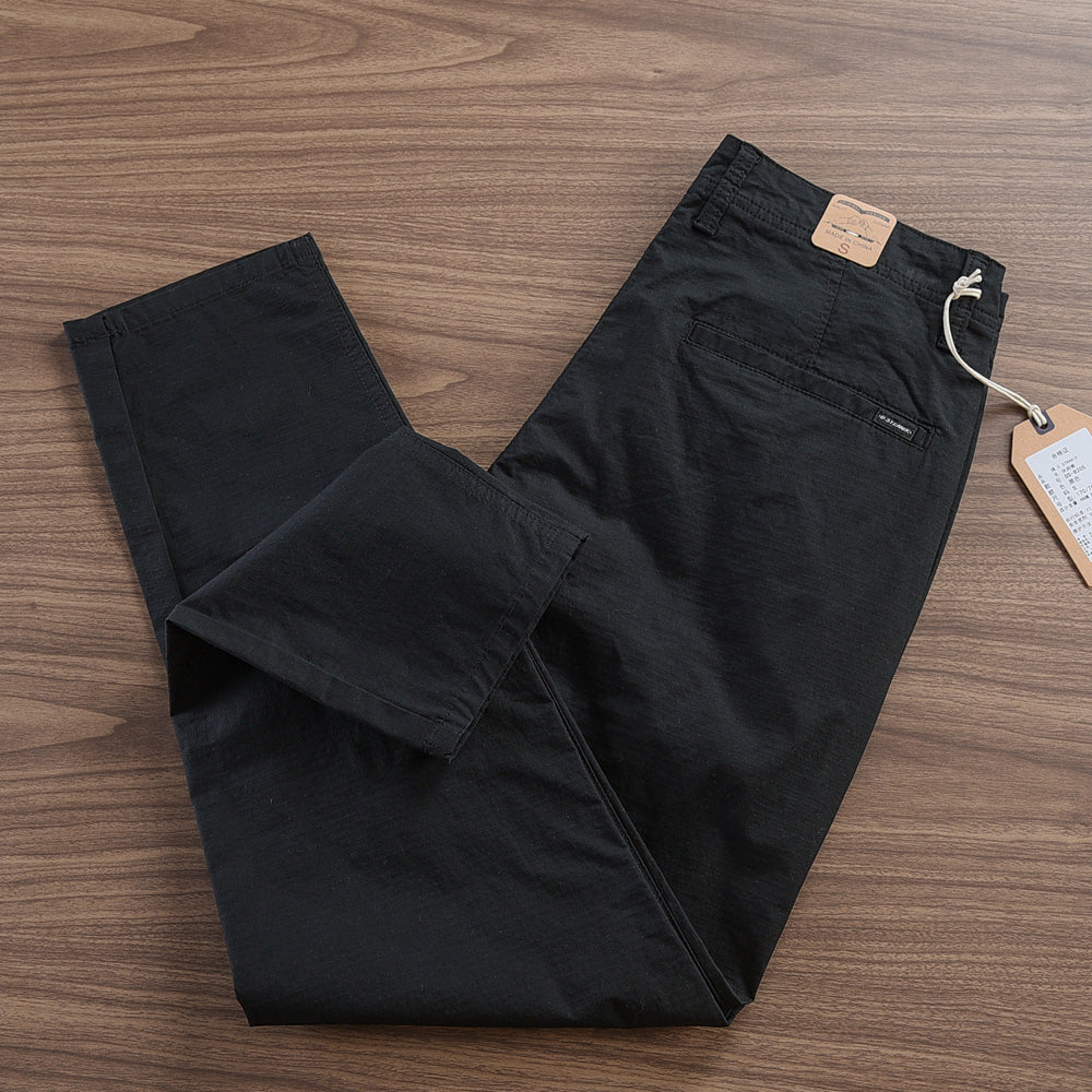 Sommer Herren Slim Fit Jogger – Atmungsaktive Hose mit elastischem Bund