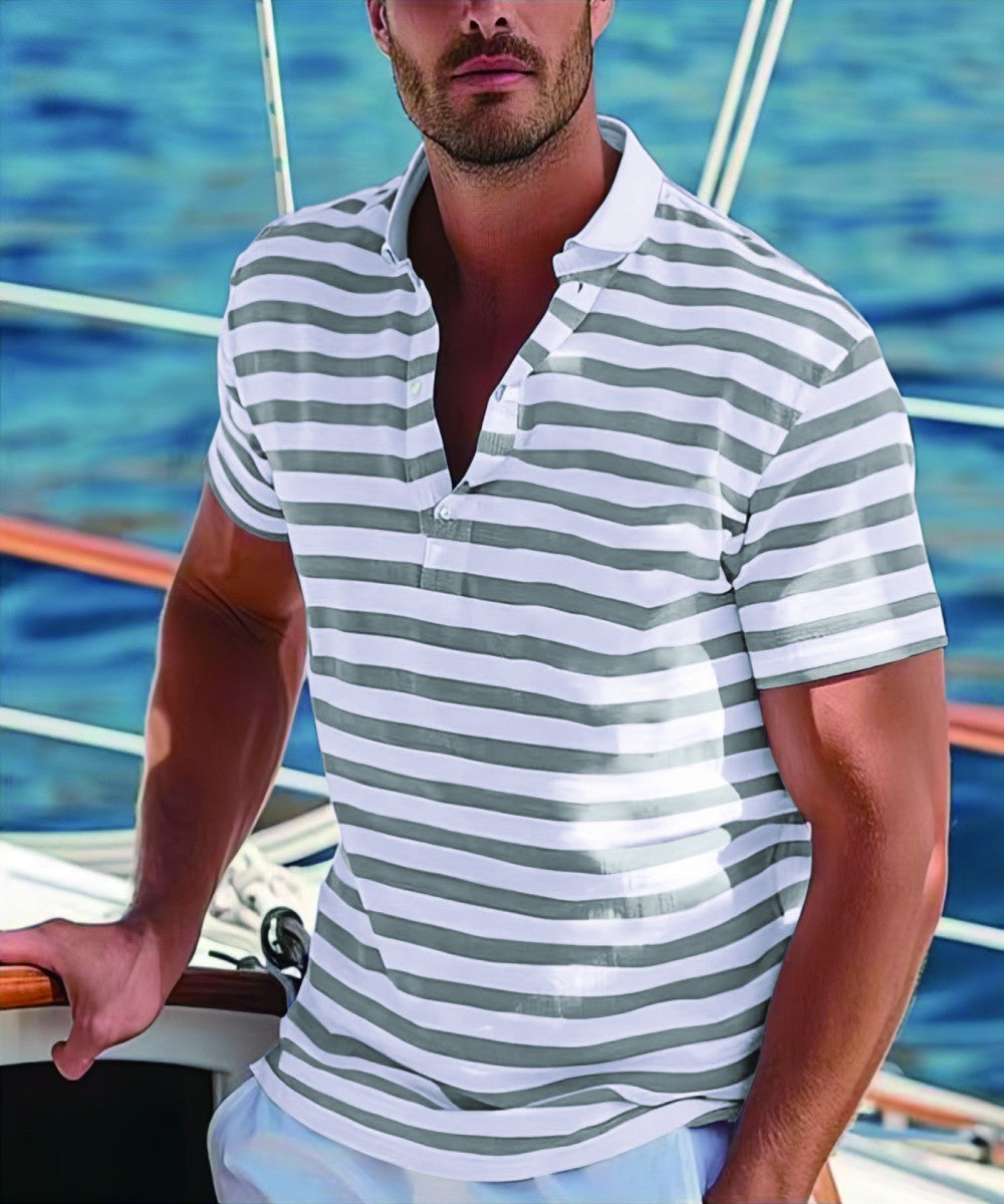 Gestreiftes Herren-Poloshirt – Kurzarm, Casual & Sommer-Ready