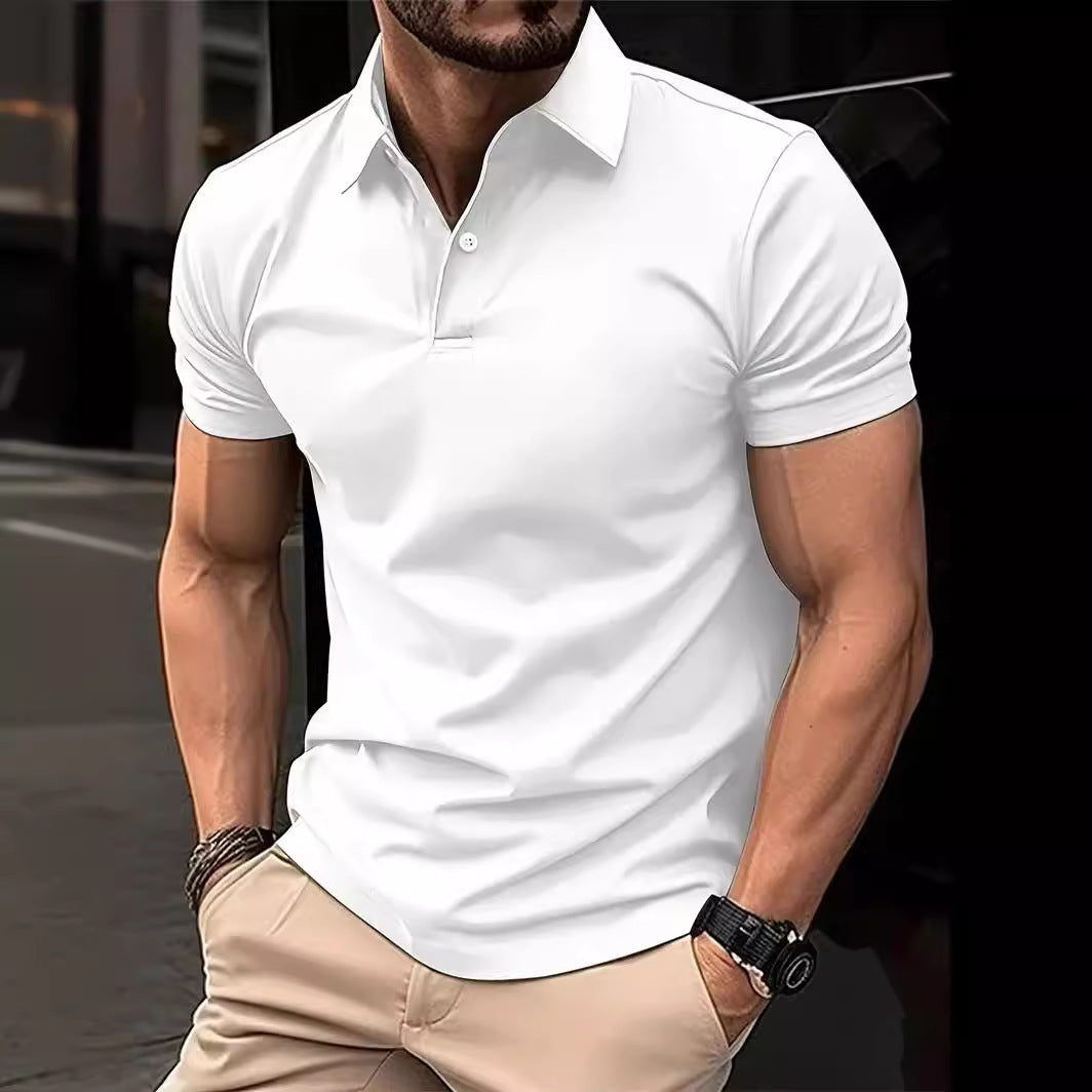 Herren Sommerhemd mit Knopfleiste – Lässiges Kurzarmshirt in Uni-Farben | Ideal für Alltag & Freizeit