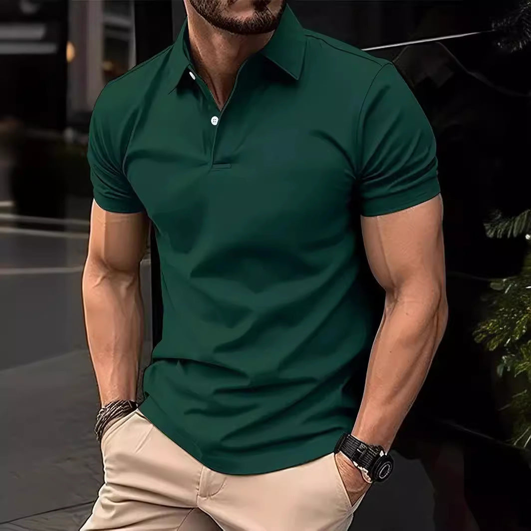 Herren Sommerhemd mit Knopfleiste – Lässiges Kurzarmshirt in Uni-Farben | Ideal für Alltag & Freizeit