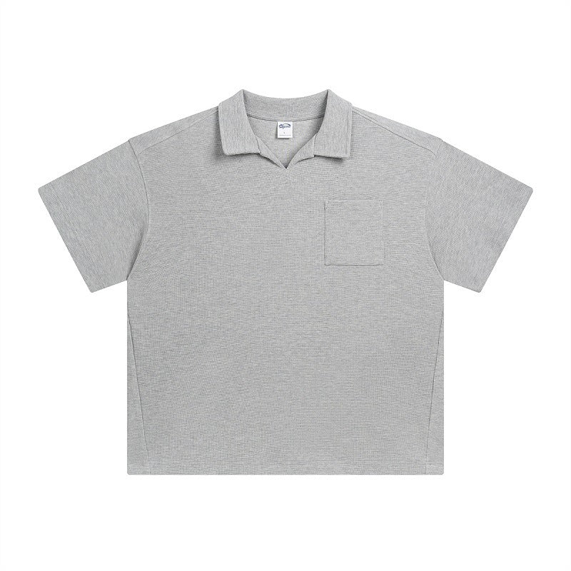 Herren Sommerhemd mit Reverskragen – Casual Kurzarmhemd im amerikanischen Stil