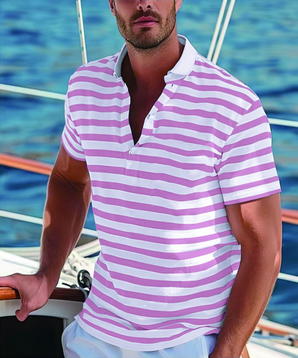 Gestreiftes Herren-Poloshirt – Kurzarm, Casual & Sommer-Ready
