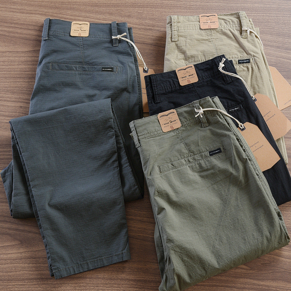 Sommer Herren Slim Fit Jogger – Atmungsaktive Hose mit elastischem Bund