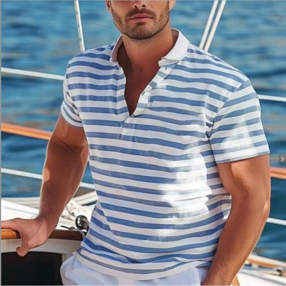 Gestreiftes Herren-Poloshirt – Kurzarm, Casual & Sommer-Ready