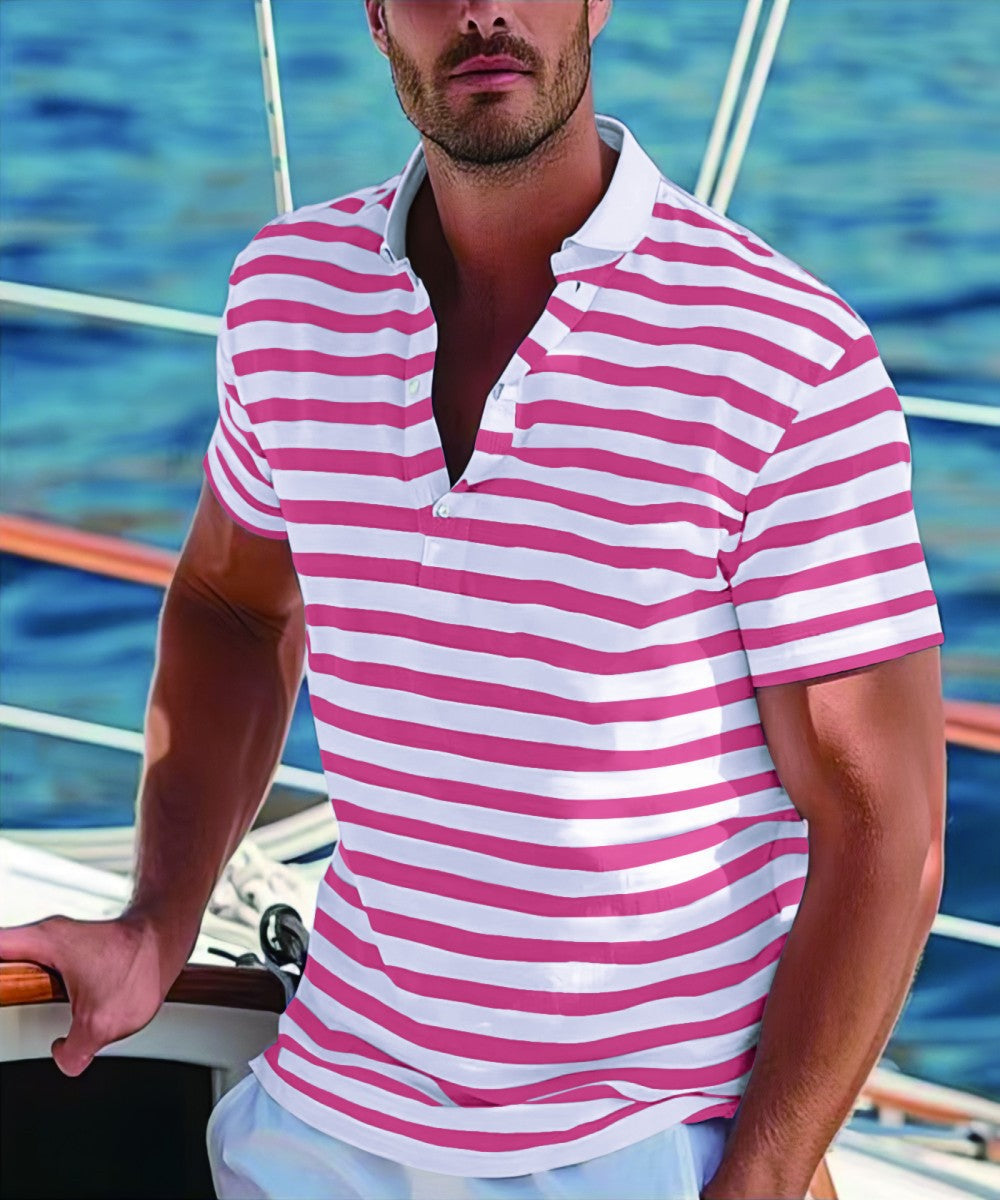 Gestreiftes Herren-Poloshirt – Kurzarm, Casual & Sommer-Ready