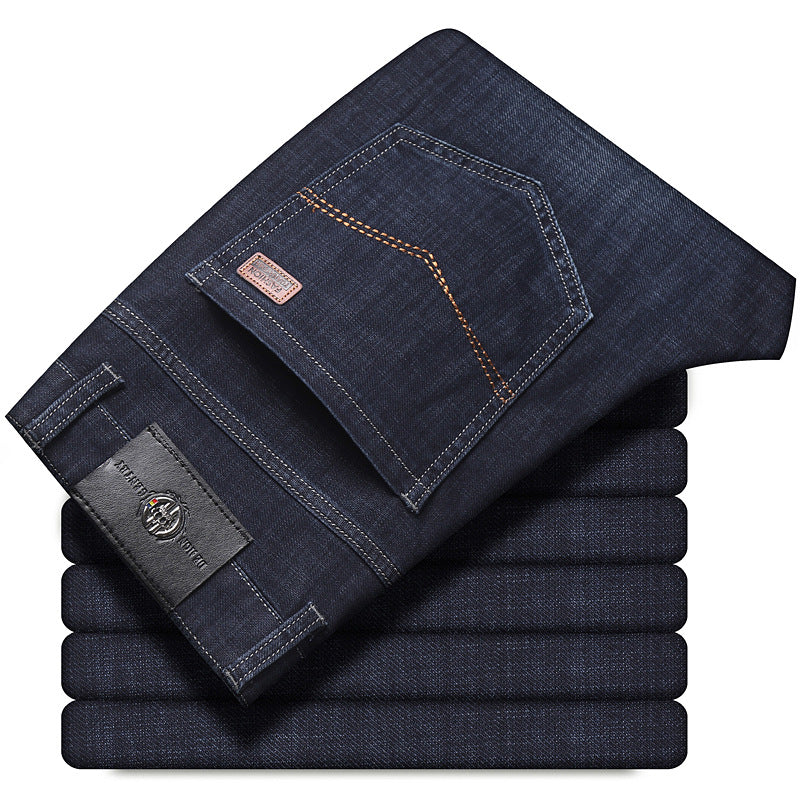 Herren Stretch Business-Jeans – Lockerer Sitz, Große Größen – Elegant & Bequem für Herbst & Winter