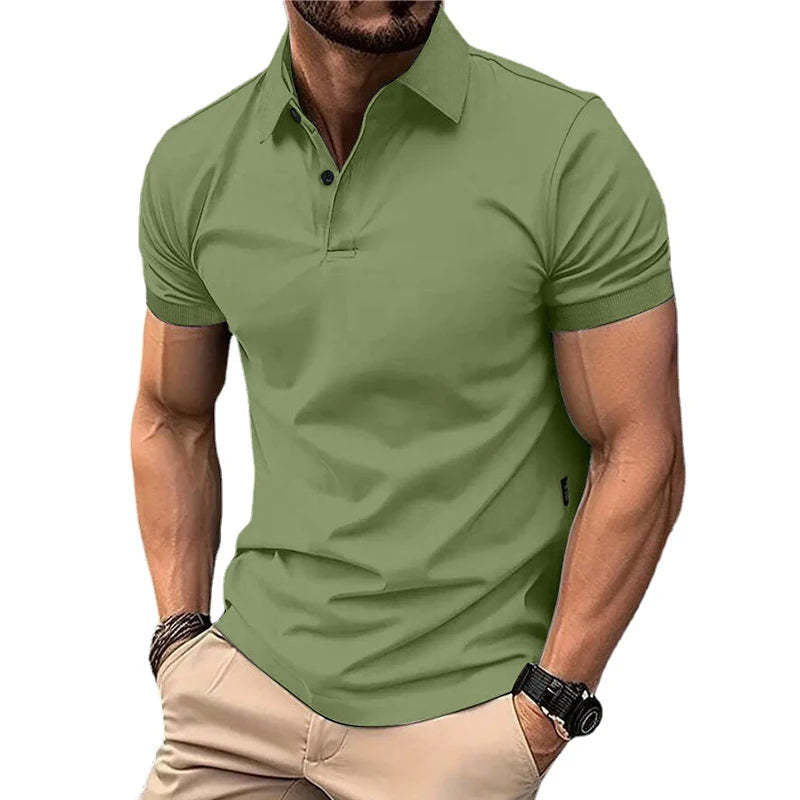 Herren Sommerhemd mit Knopfleiste – Lässiges Kurzarmshirt in Uni-Farben | Ideal für Alltag & Freizeit