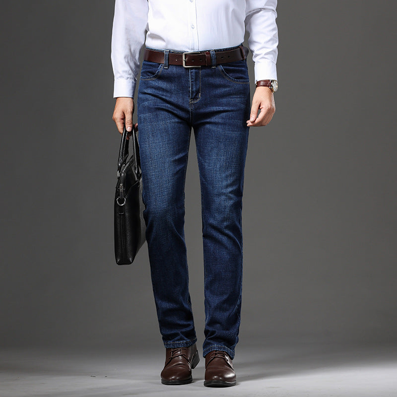 Herren Stretch Business-Jeans – Lockerer Sitz, Große Größen – Elegant & Bequem für Herbst & Winter