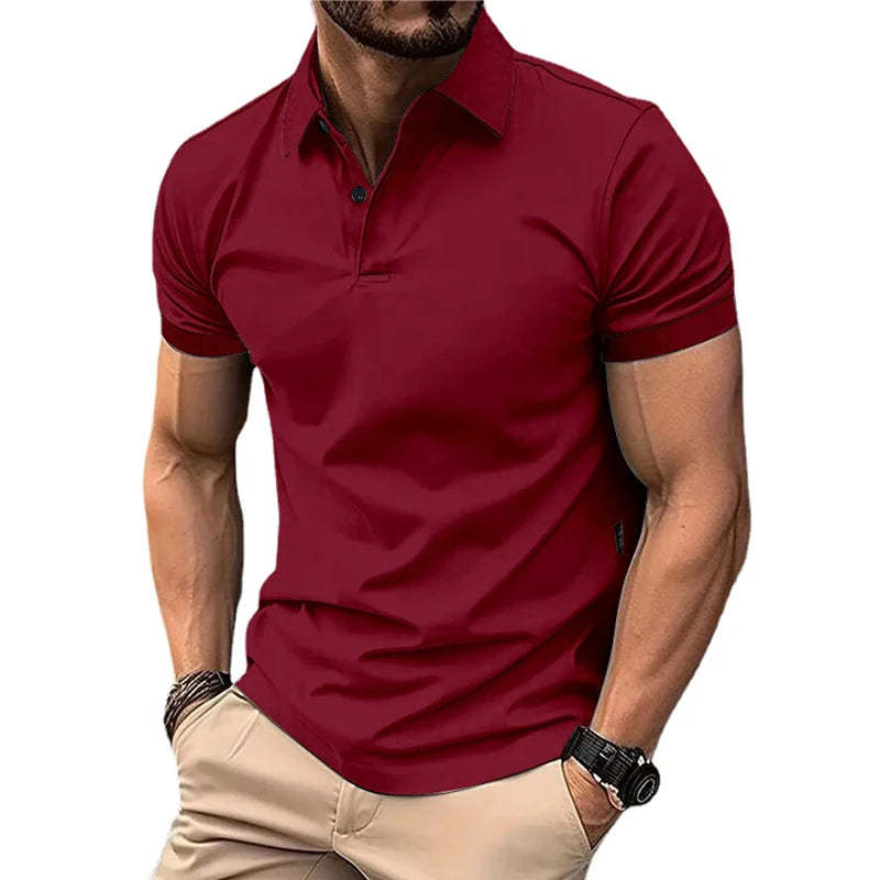Herren Sommerhemd mit Knopfleiste – Lässiges Kurzarmshirt in Uni-Farben | Ideal für Alltag & Freizeit