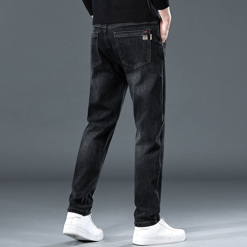Herren Leichte Casual-Hose – Slim Straight Fit – Luftig & Bequem für Frühling & Sommer