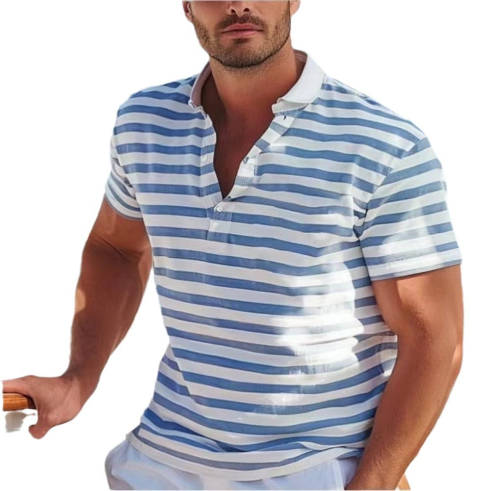 Gestreiftes Herren-Poloshirt – Kurzarm, Casual & Sommer-Ready