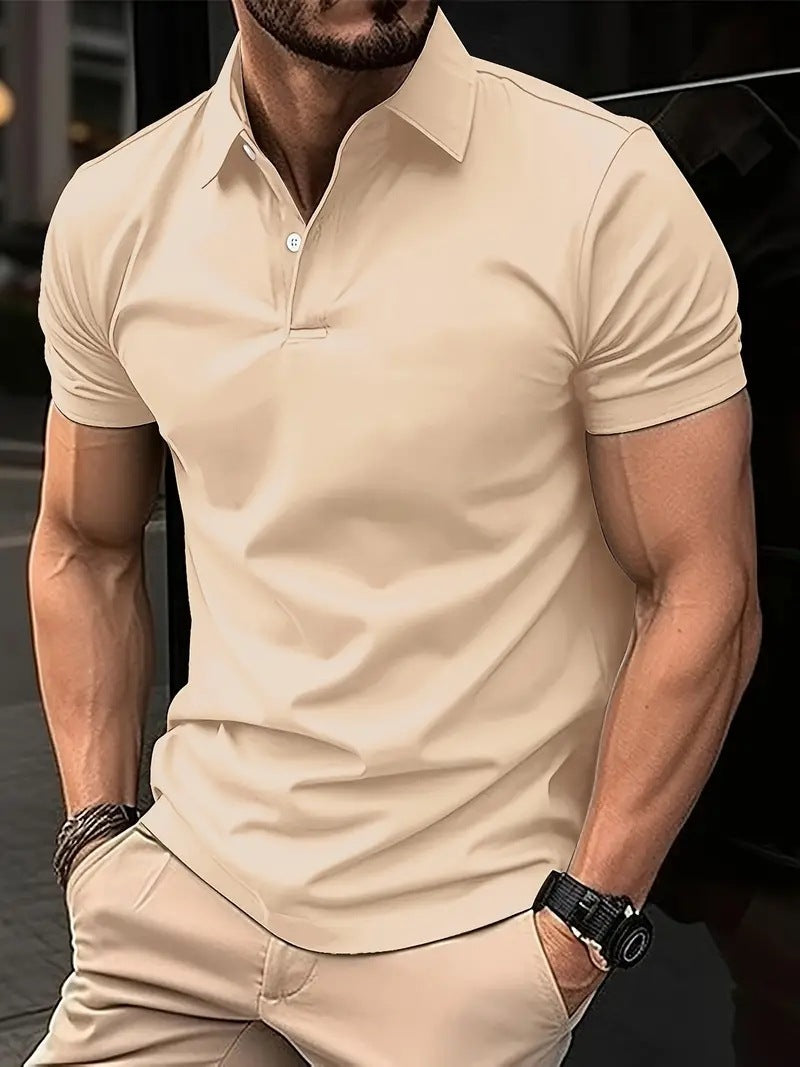 Herren Sommerhemd mit Knopfleiste – Lässiges Kurzarmshirt in Uni-Farben | Ideal für Alltag & Freizeit