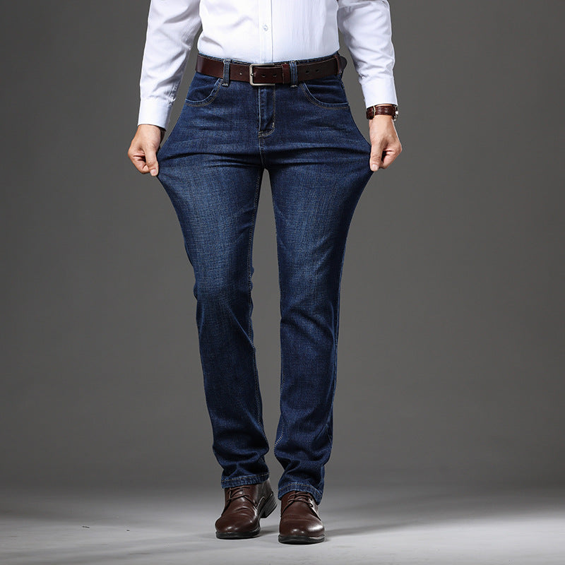 Herren Stretch Business-Jeans – Lockerer Sitz, Große Größen – Elegant & Bequem für Herbst & Winter