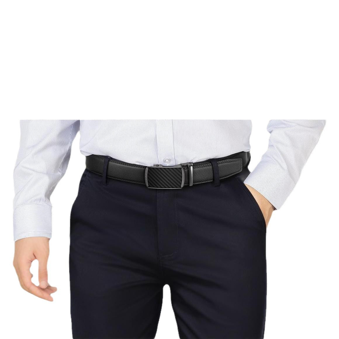 Herren Ledergürtel aus Echtleder – Automatikschließe aus Metall | Business & Casual Look