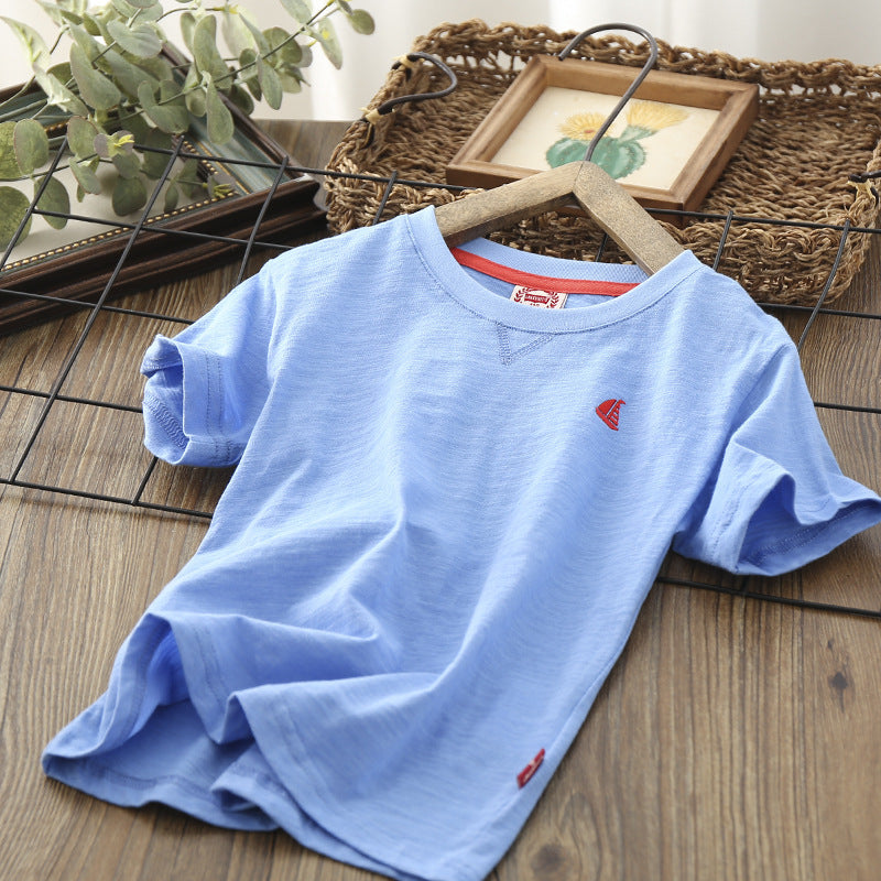 Leichtes Basic-T-Shirt für Kinder – ideal für warme Tage