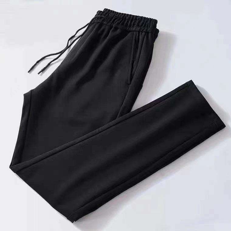 Herren Sommerhose – Atmungsaktive, dünne Freizeithose aus Baumwollmischung mit Kordelzug