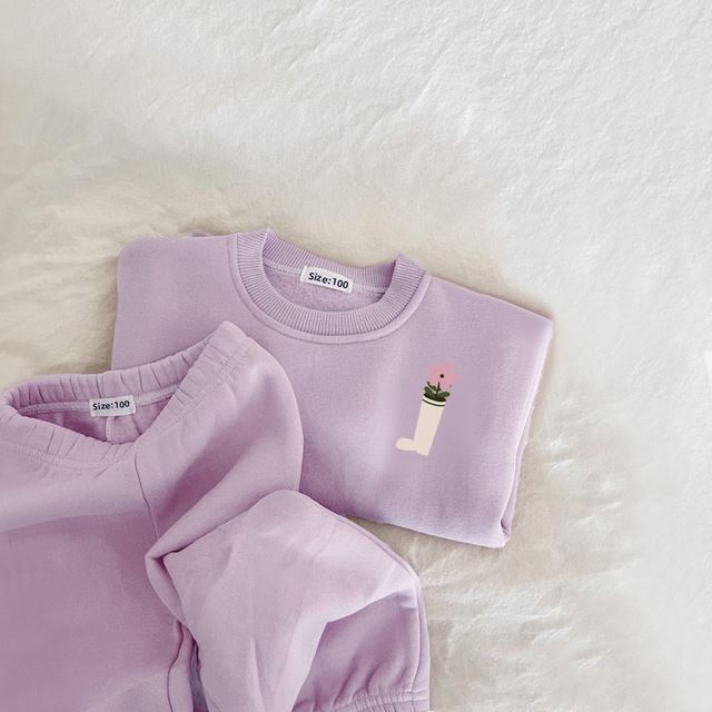 2-teiliges Baby-Winterset – Pullover & Hose mit Stickerei