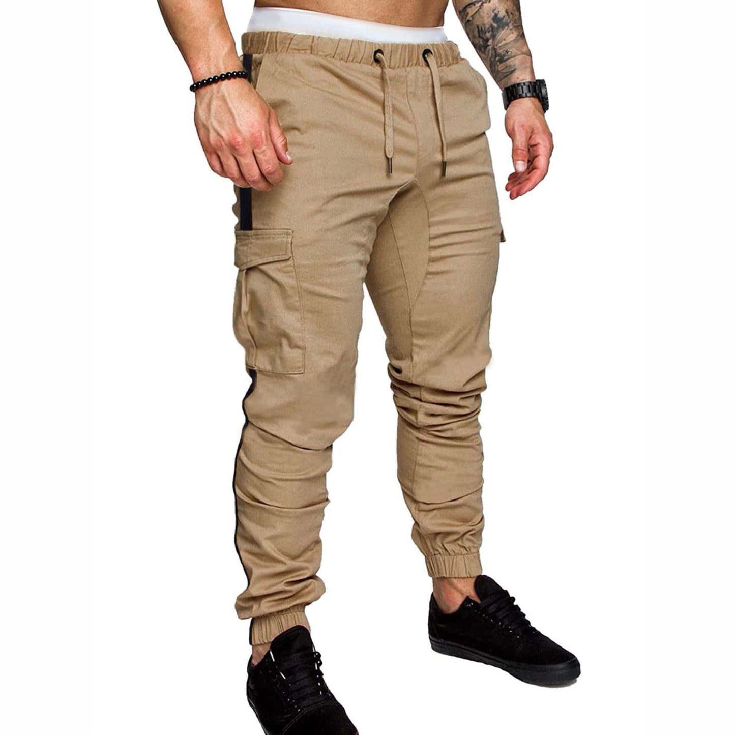 Herren Sporthose mit Geradem Bein – Lockerer Schnitt & Farbdetails – Bequem für Alltag & Freizeit