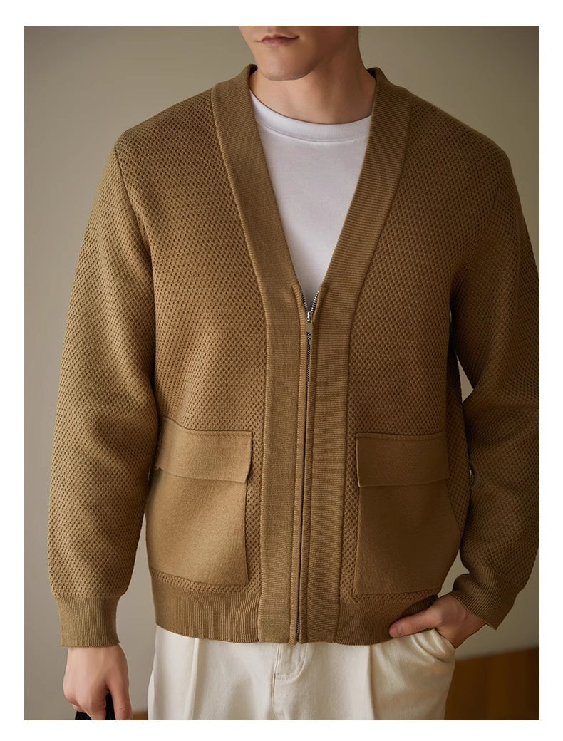 Strick-Cardigan mit V-Ausschnitt – Eleganter Style für kühle Tage