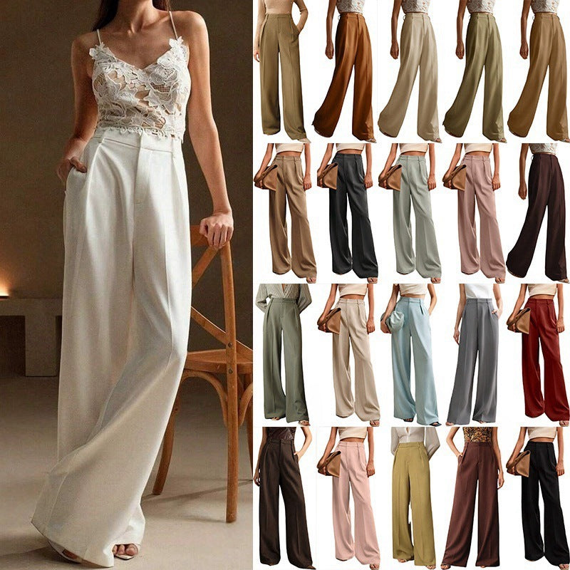 Weite Damen-Hose mit geradem Bein