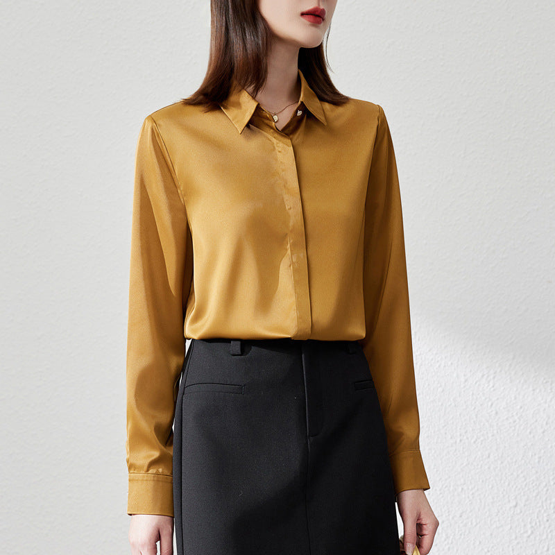 Elegantes Satinshirt