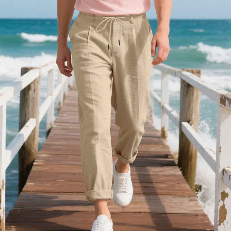 Herren Sommerhose aus Leinen – Leicht, atmungsaktiv & stylisch mit geradem Schnitt