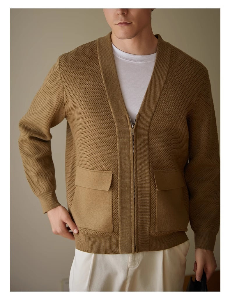 Strick-Cardigan mit V-Ausschnitt – Eleganter Style für kühle Tage