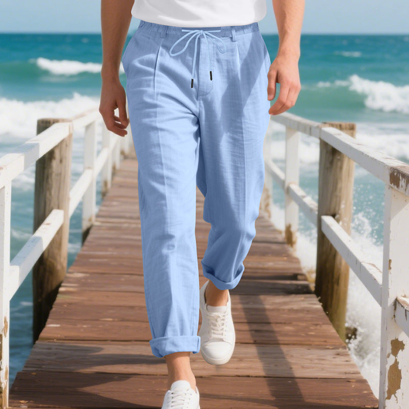 Herren Sommerhose aus Leinen – Leicht, atmungsaktiv & stylisch mit geradem Schnitt