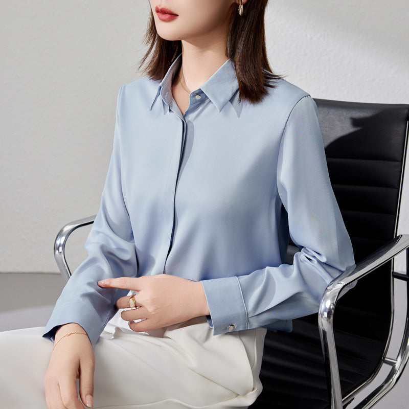 Elegantes Satinshirt