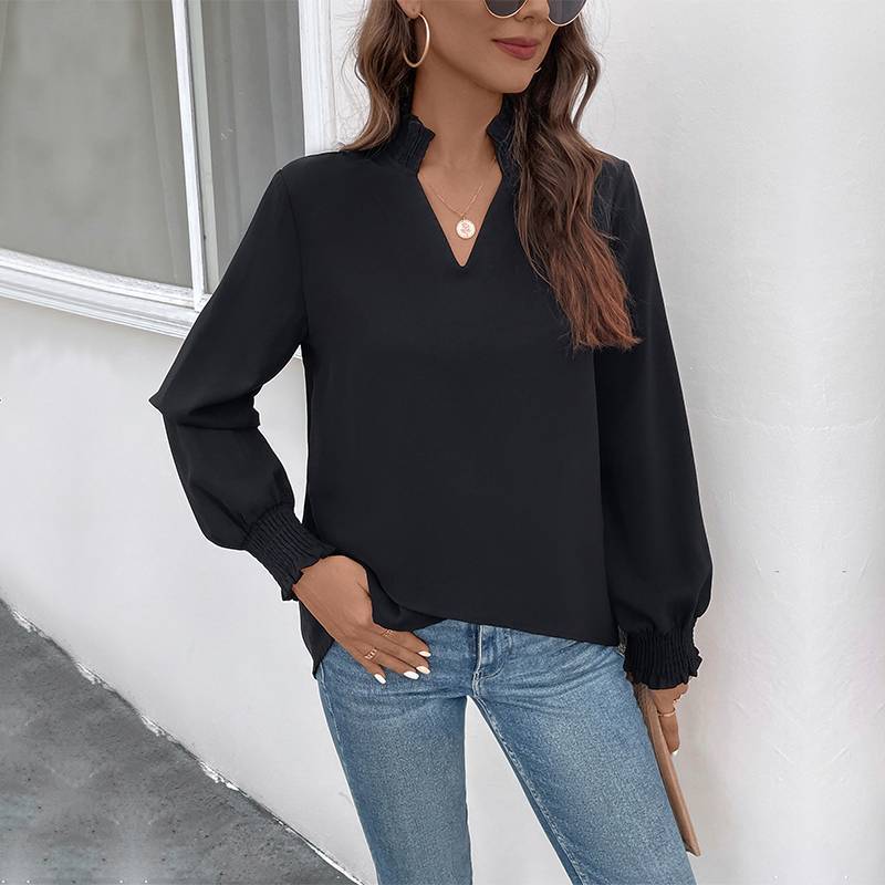 Trendiges Damen-Shirt mit Raffdetails