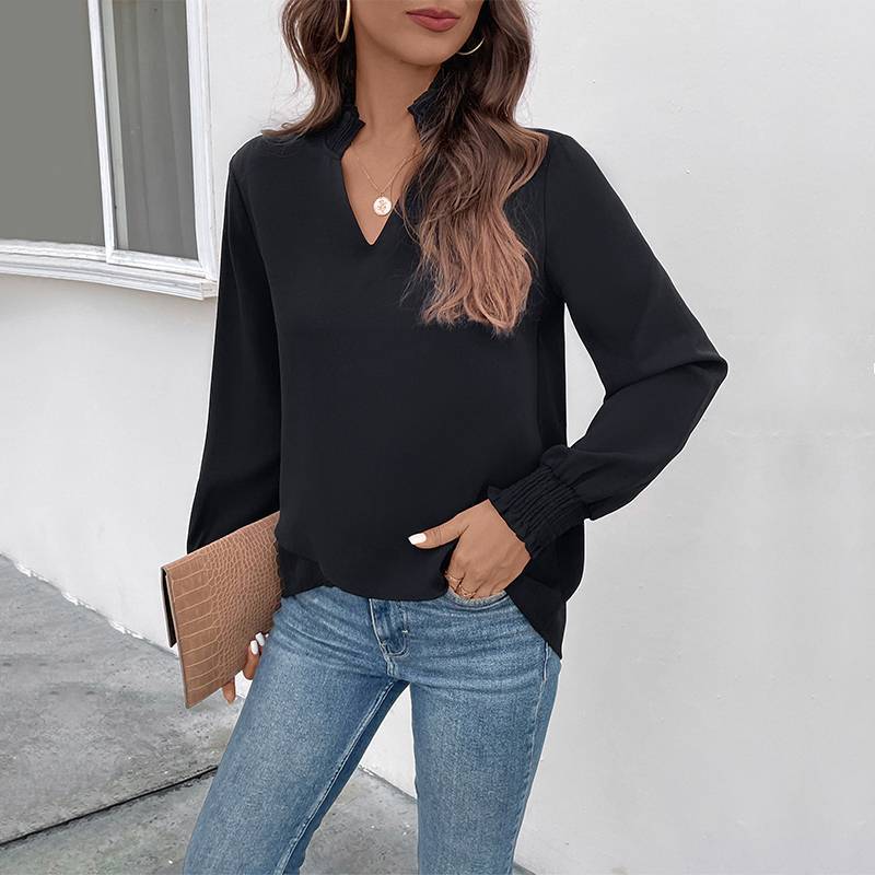 Trendiges Damen-Shirt mit Raffdetails
