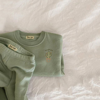 2-teiliges Baby-Winterset – Pullover & Hose mit Stickerei