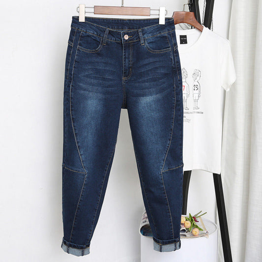 Damen Jeans– Weite Beinform, High Waist & elastischer Komfort