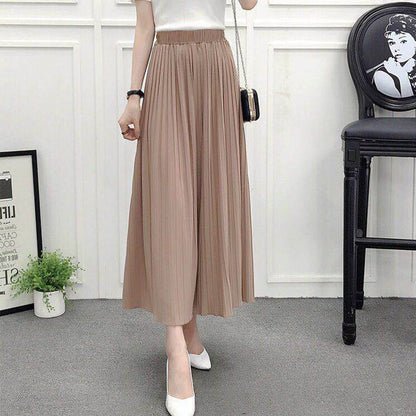 Damen Sommerhose mit Falten – Leichte Culotte im Hakama-Stil – Luftig & Bequem für warme Tage
