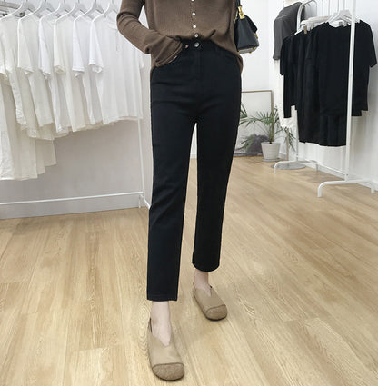 Straight Leg Damenjeans – Bequemer Allrounder mit geradem Schnitt & hohem Bund
