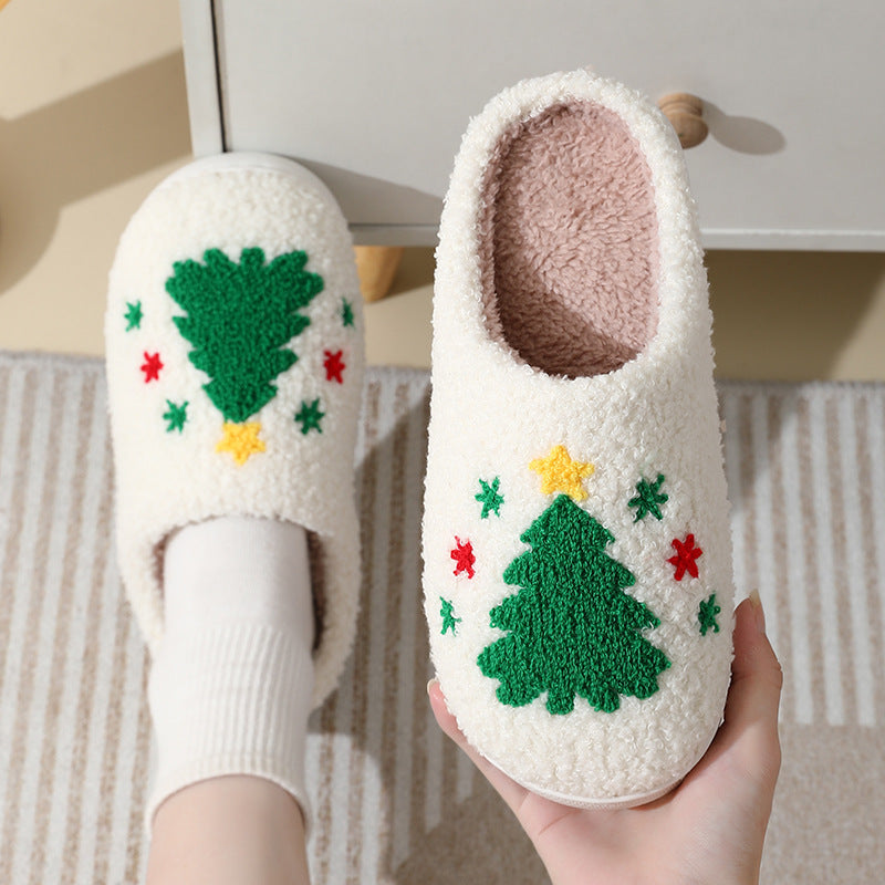 Weihnachts-Hausschuhe – Santa Furry Slippers | Unisex / Warm & Cozy