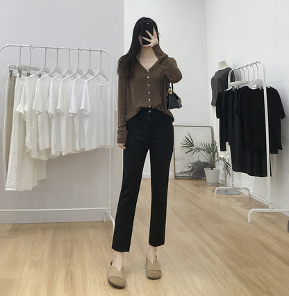 Straight Leg Damenjeans – Bequemer Allrounder mit geradem Schnitt & hohem Bund
