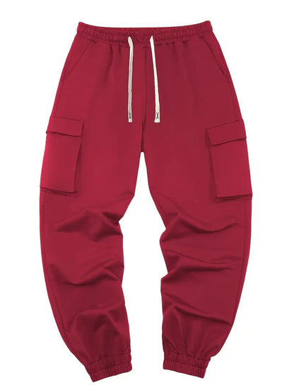Herren Cargohose mit mehreren Taschen – Tapered Workwear Pants für Alltag & Freizeit