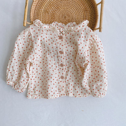Baby-Strampler mit Rüschen-Trägern