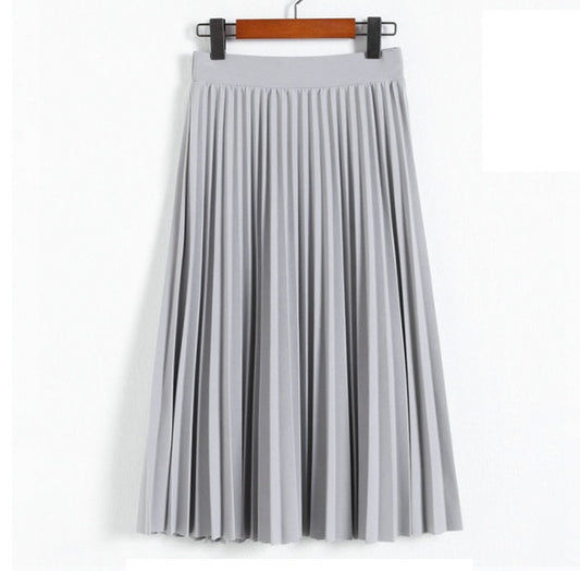 Damen Plisseerock – Eleganter Faltenrock mit Gummibund – Luftig & Feminin für Alltag & Anlässe