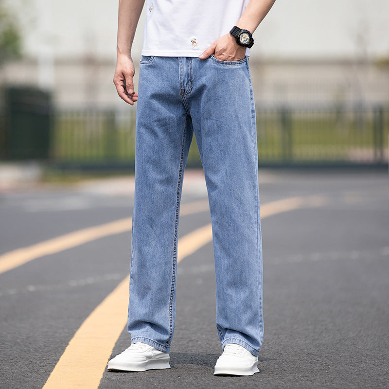 Herren Oversized Hose – Weit geschnittene, modische Straight Fit Freizeithose