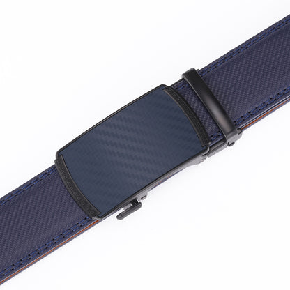 Herren Leder-Gürtel mit Automatikschließe – Eleganter Businessgürtel 110–125 cm