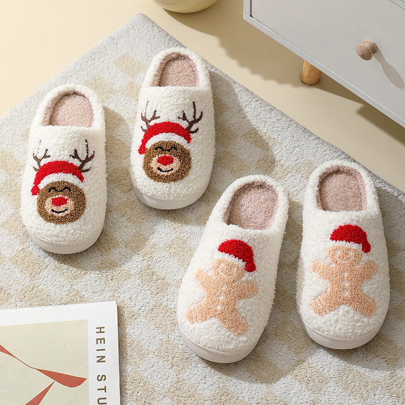 Weihnachts-Hausschuhe – Santa Furry Slippers | Unisex / Warm & Cozy