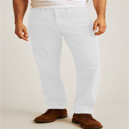 Herren Cordhosen – Gerade geschnittene Cordhose in Uni-Farben, lässig & bequem