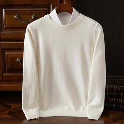 Herren Rundhals-Strickpullover – Business & Casual Longsleeve mit lockerer Passform