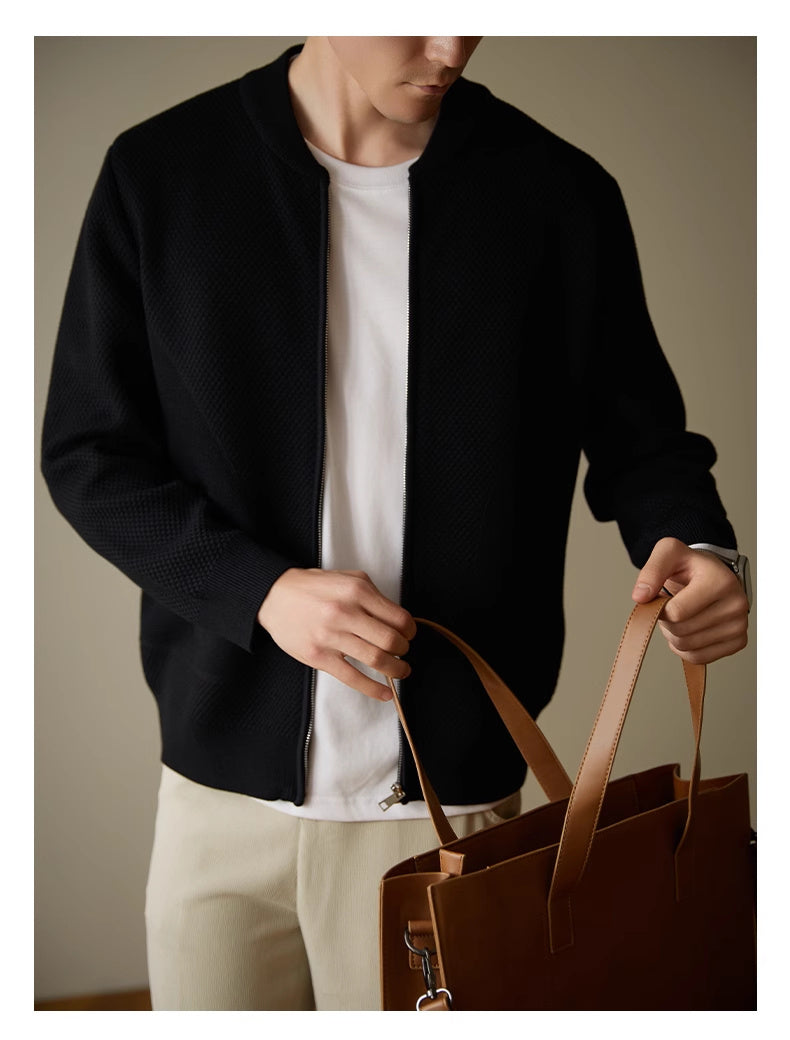 Herren Strick-Cardigan mit Wollanteil – Lässig, warm & stylisch für Herbst und Winter