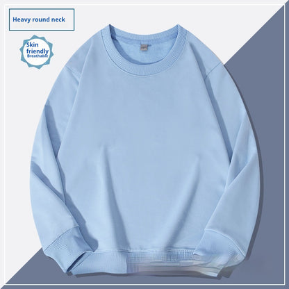 Schlichter Herren Hoodie mit Rundhalsausschnitt