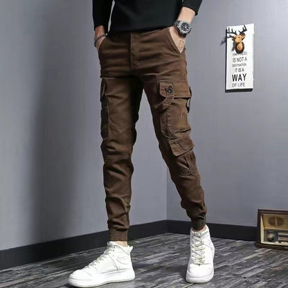 Herren Slim Fit Jeans in Kaffee-Braun – Elastisch & Robust – Alltagstauglich & Stylisch